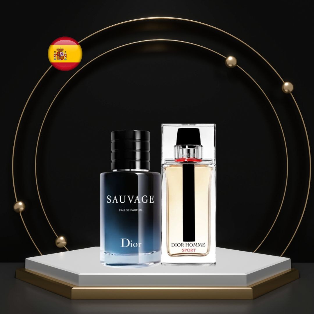 Pack 2 Perfumes Dior Sauvage+Homme Sport